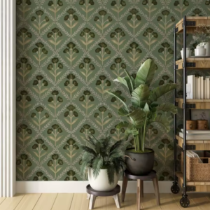 green modern plant wallpaper