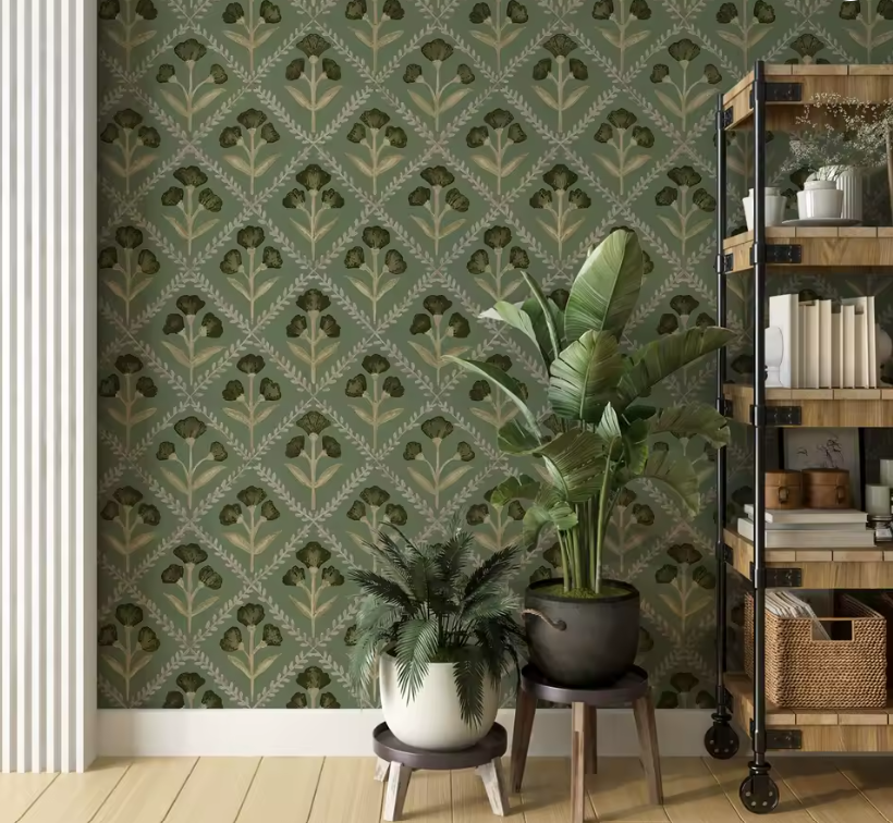 green modern plant wallpaper green modern plant wallpaper