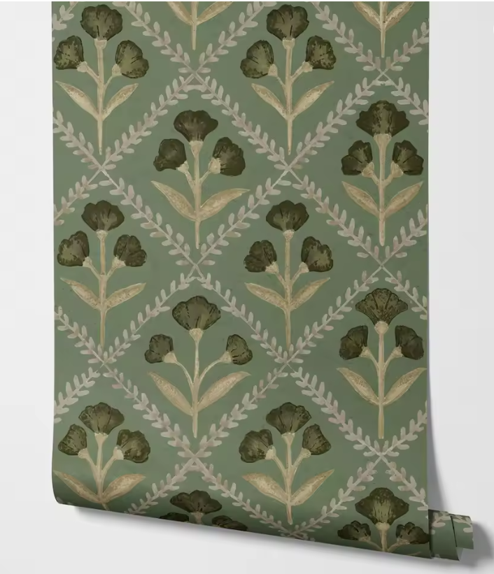 green modern plant wallpaper green modern plant wallpaper