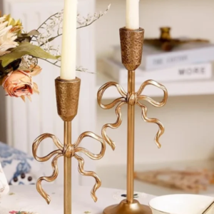 chic butterfly knot candle holder