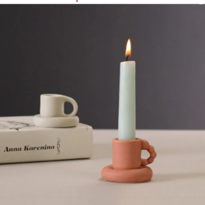 little mug ceramic candle holder