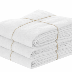 willow linen flat sheet ✿ essential edition (1 piece) white